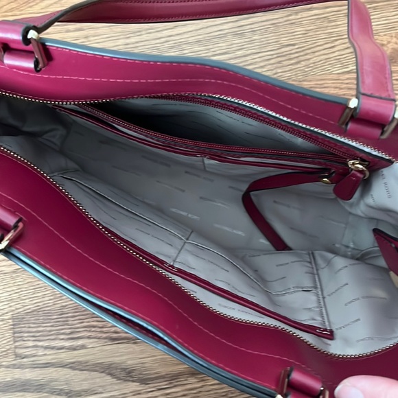 Burgundy Michael Kors Tote - Picture 2 of 5